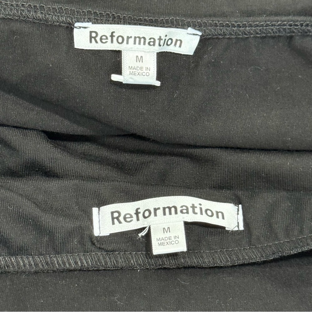 Reformation Adalynn Knit Two Piece Set in Black - Size  - Medium - Picture 7 of 11
